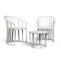 Raff Set - 2 Armchairs and Table | Available in 6 Colors