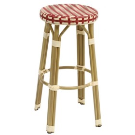 Greta Stool | Bamboo Aluminum | Hospitality | In Stock