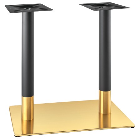 Pie Mesa Zanzibar 70x40 Negro/Oro