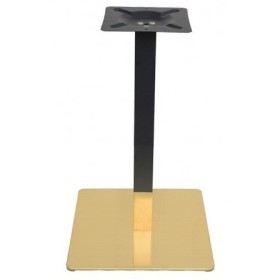 Pied de table Zanzibar 45x45 Noir/Or