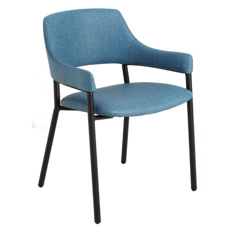 Cadeira estofada para hotelaria