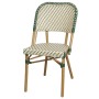 Chaise Griselda en aluminium effet bambou | Empilable et résistante
