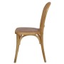Chaise Vanessa empilable en bois d’orme et rotin | Livraison immédiate