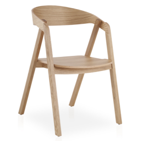 Fauteuil Bosco | Bois et Tissu | Élégant pour Restaurants