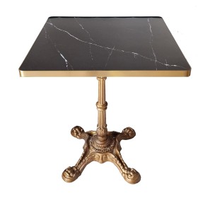 Mesa Paris Ouro Velho Pedra Sinterizada