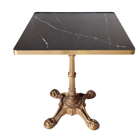 Mesa Paris Ouro Velho Multicamada Ouro