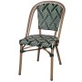 Cadeira Tina Hotelaria | Trançado Verde/Branco | Em Stock