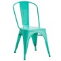 Tudor Aqua Chair | Tolix Stackable Chair in Water Green Steel