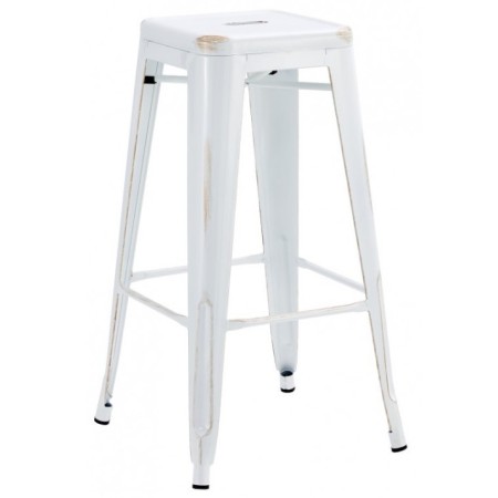 Taburete Tudor White Vintage