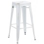 Tabouret Tudor Blanc Vintage