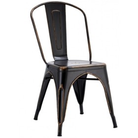 Chaise Tudor Noire Vintage