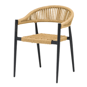 Osaka Black/Cream Armchair