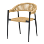 Osaka Black/Cream Armchair