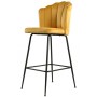 Tabouret en velours jaune | Achetez maintenant | En stock