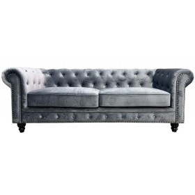 Chester 3 Grey Sofa