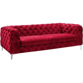 Chester Royal 3 Red Wine Sofa