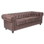 Chester New 3 Brown Sofa