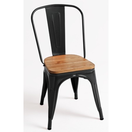 Tudor Black Wood Chair