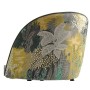 Petunia chair for restaurants with black structure and blue velvet