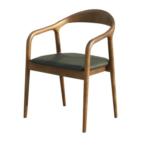 Fauteuil Biel en noyer