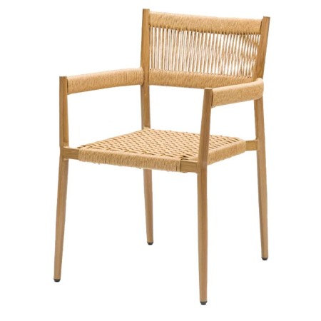 Fauteuil Nautique empilable | Aluminium et corde | En stock