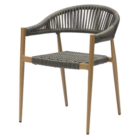 Fauteuil Osaka Chêne/Gris