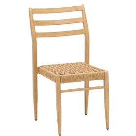 Alba Chair Wood Effect and Rope | Mediterranean Style | In Stock
