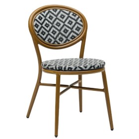 Chaise Cracovie | Aluminium Effet Bois | CHR