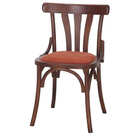 Cadeira Paloma | Madeira e Estofada | Ideal para Hotelaria