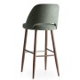 Veronica Stool | Customizable Wood and Upholstery | Hospitality