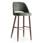 Veronica Stool | Customizable Wood and Upholstery | Hospitality