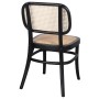 Silla Bibiana de madera de olmo y rattán | Entrega inmediata
