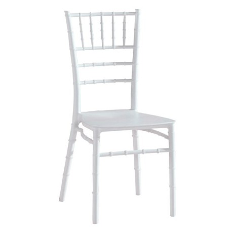 White Tiffany Chair | Stackable for Events