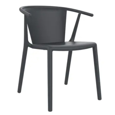 Cadeira Woody Flat Empilhável UV | Design e Resistência para Hotelaria