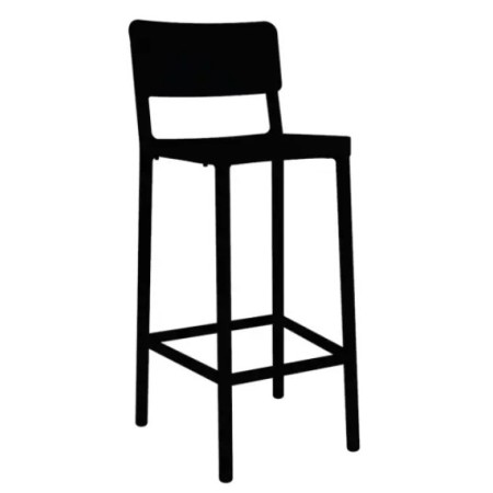 Tabouret Lisbonne Haut – Résistant et Léger | Intérieur/Extérieur