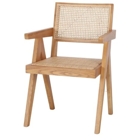 Fauteuil Castro | Bois et Rotin | Achetez Maintenant