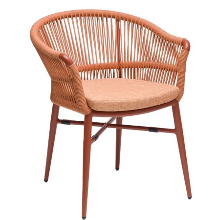 Sillón Apilable Melbourne Terracota | Hostelería | En Stock