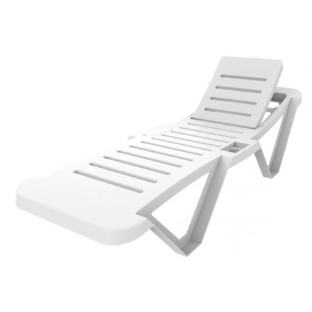 Stackable sun lounger with 5 positions | For beach and pools