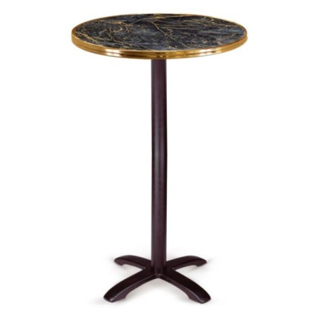 High round table for hospitality. Oslo 4p FH Brass Table