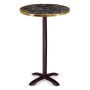 High round table for hospitality. Oslo 4p FH Brass Table