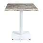 Table Hanovre Blanche. Tables pour bars et restaurants.