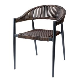 Osaka Black/Brown Armchair