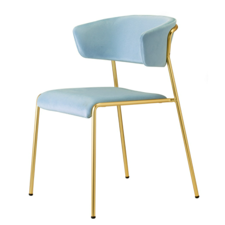 Chaise empilable Lisa | Design italien tapissé Contract