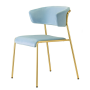 Cadeira empilhável Lisa | Design italiano estofado Contract