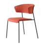 Cadeira empilhável Lisa | Design italiano estofado Contract