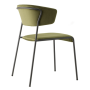Chaise empilable Lisa | Design italien tapissé Contract