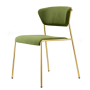 Cadeira empilhável Lisa | Design italiano estofado Contract