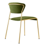 Cadeira empilhável Lisa | Design italiano estofado Contract