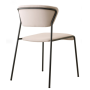 Cadeira empilhável Lisa | Design italiano estofado Contract