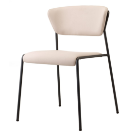 Cadeira empilhável Lisa | Design italiano estofado Contract